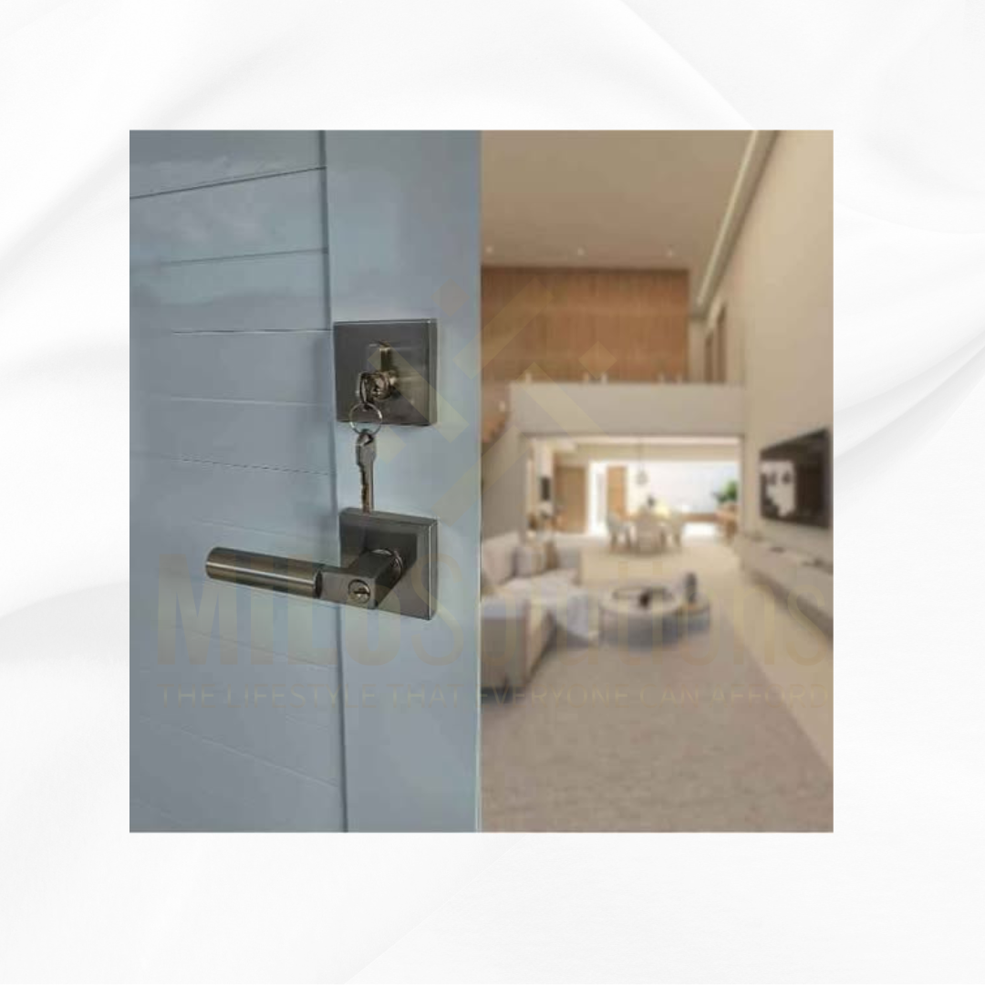 Cerradura Combo Level con Llave – Brushed Nickel | Alta Seguridad y Diseño Moderno
