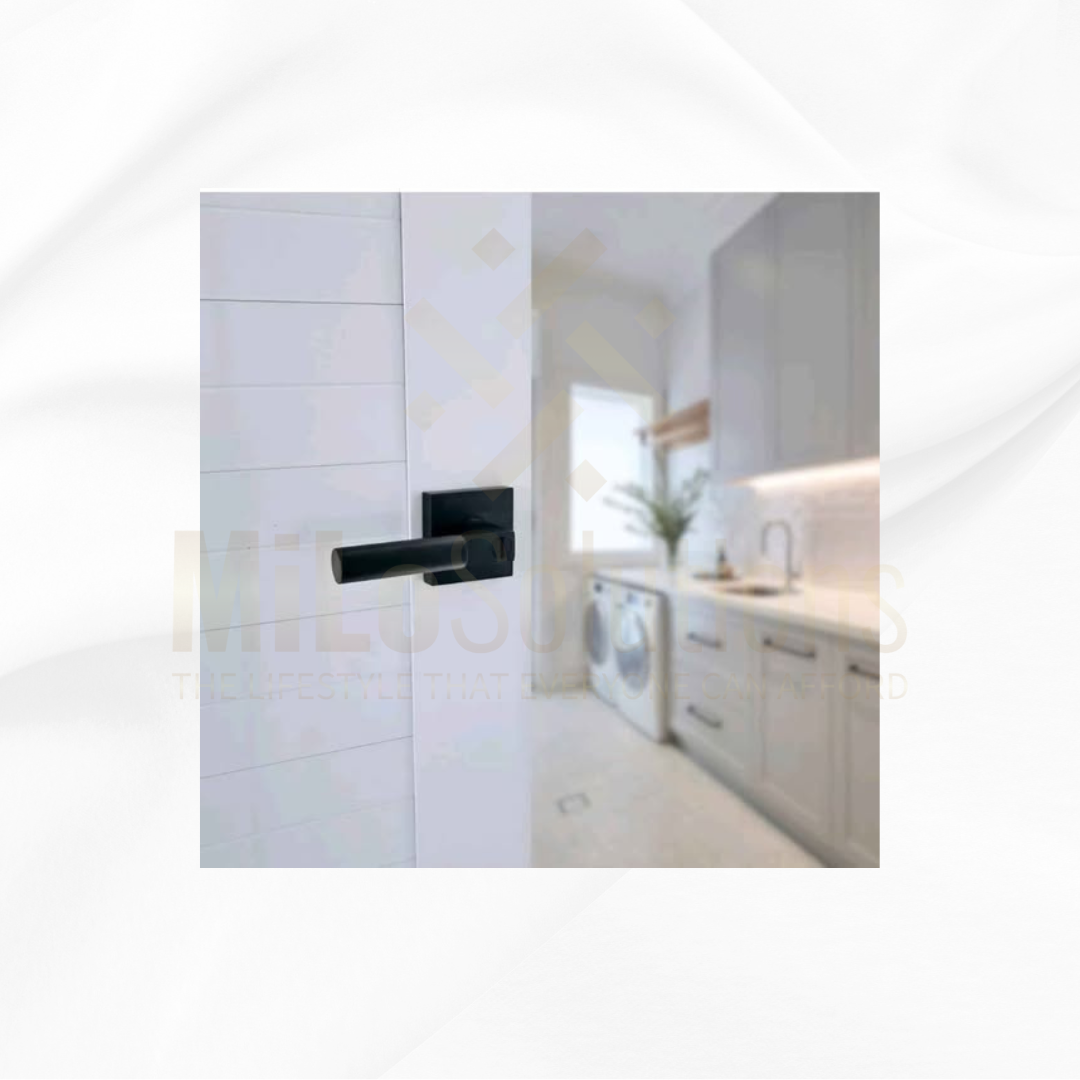 Cerradura de Interior Level – Negro Matte | Diseño Moderno y Funcionalidad sin Llave