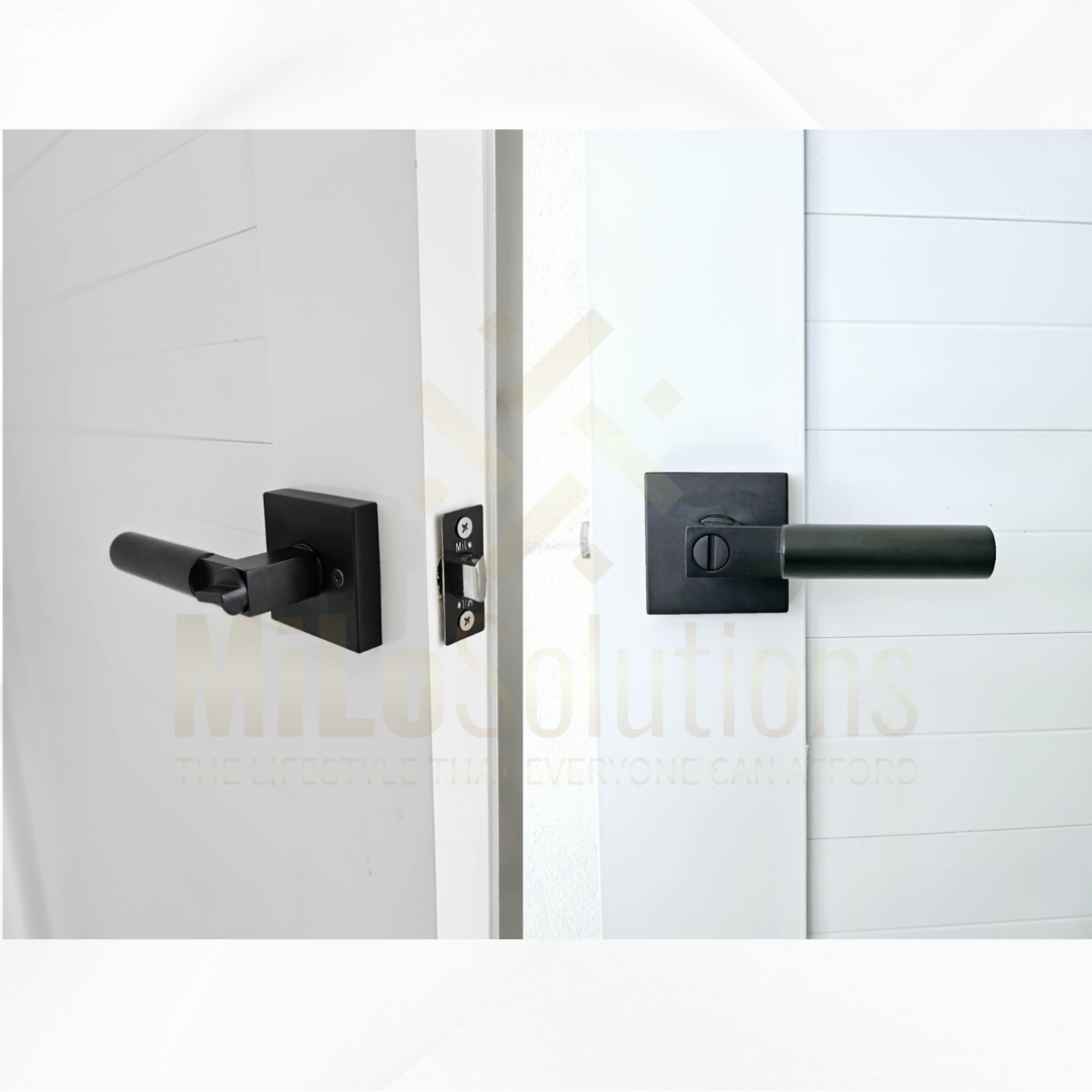 Cerradura de Interior Level – Negro Matte | Diseño Moderno y Funcionalidad sin Llave