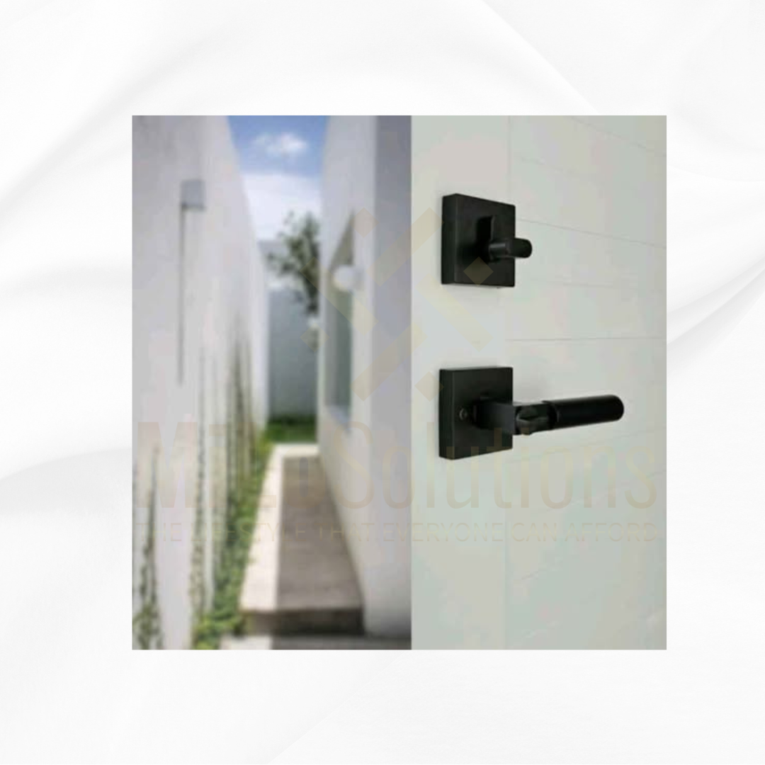 Cerradura Combo Level con Llave – Negro Matte | Alta Seguridad y Diseño Moderno