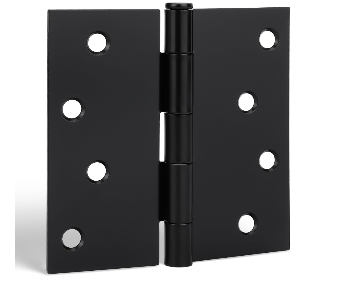 Gozne de puerta negro paquete de 3