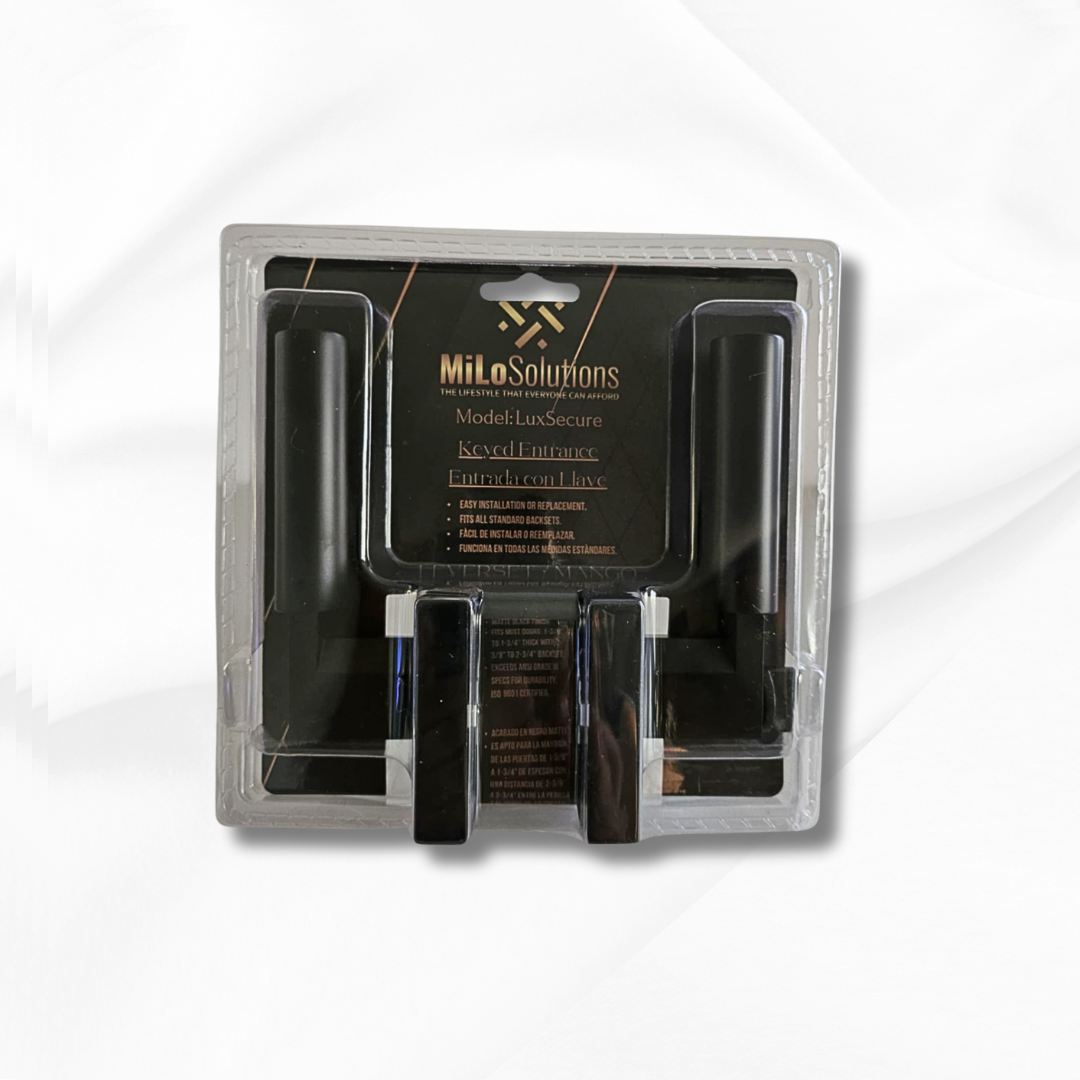 Cerradura Level con Llave – Negro Matte | Sencilla, Segura y Estilizada